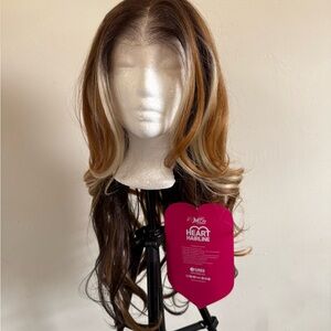 Heart Hairline Lace Wig - Caramel Swirl